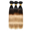 Image of Brown Ombre Straight Hair Bundles 2/3 Tones Hair Bundle 1B 4 27 30 99J  Malaysian