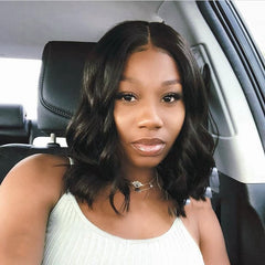 Hair Lace Front Human Hair Wigs Body Wave Bob Wig Remy Indian Short Human Hair Wigs Pre Plucked With Baby Hair Lace Wig
