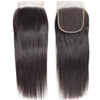 Image of 4x4 Lace Closure 100% Human Hair, Brazilian Hair Weaving Natural Color Remy