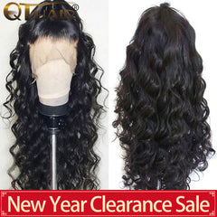 QT 180 Body Wave Lace Front Human Hair Wigs 360 Lace Frontal Wig Pre Plucked With Baby Hair Brazilian 13X6 Deep Part Remy Wig