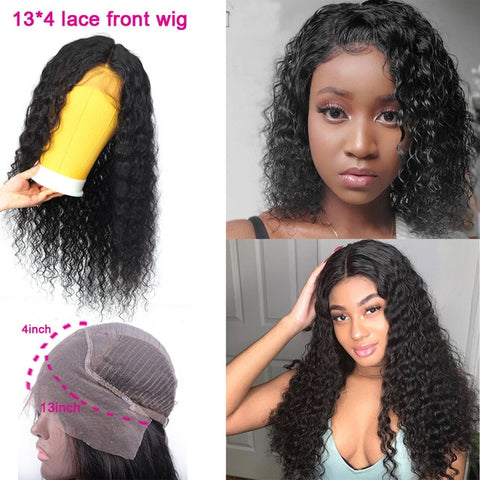 deep wave bundles with lace closure non-remy Brazilian hair weave bundles Lanqi