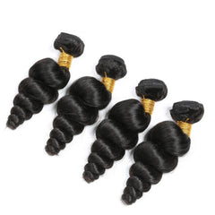 Loose Wave Bundles Brazilian Hair Weave Bundles  Non Remy Hair